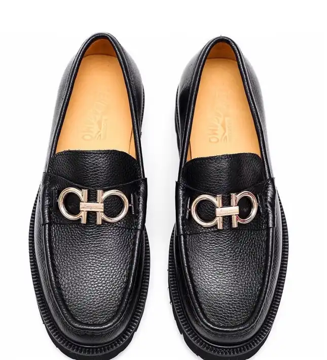 hype Ferragamo Leather Shoes