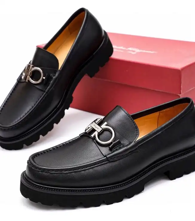 hype Ferragamo Leather Shoes