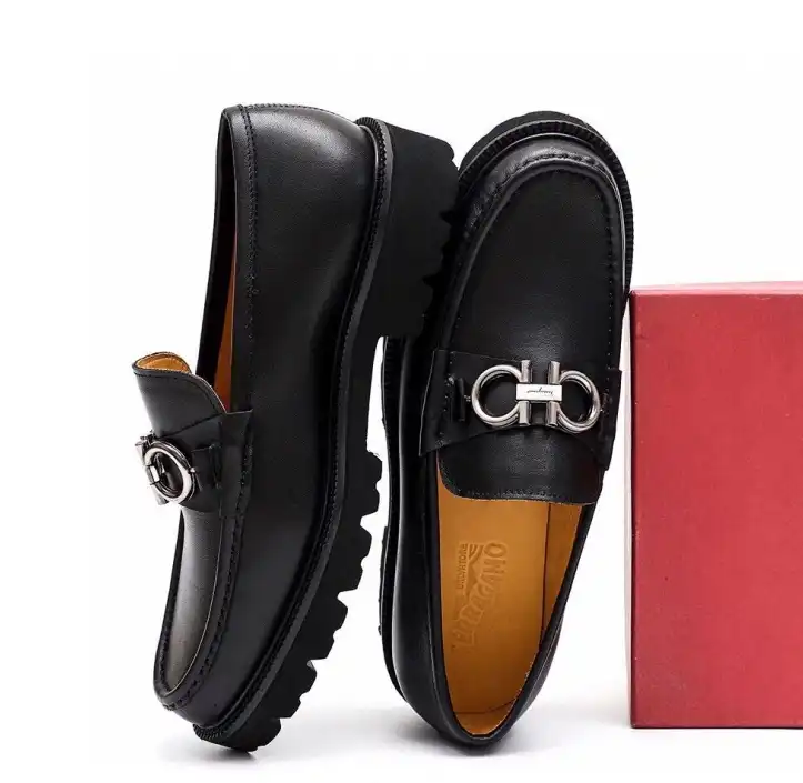 hype Ferragamo Leather Shoes