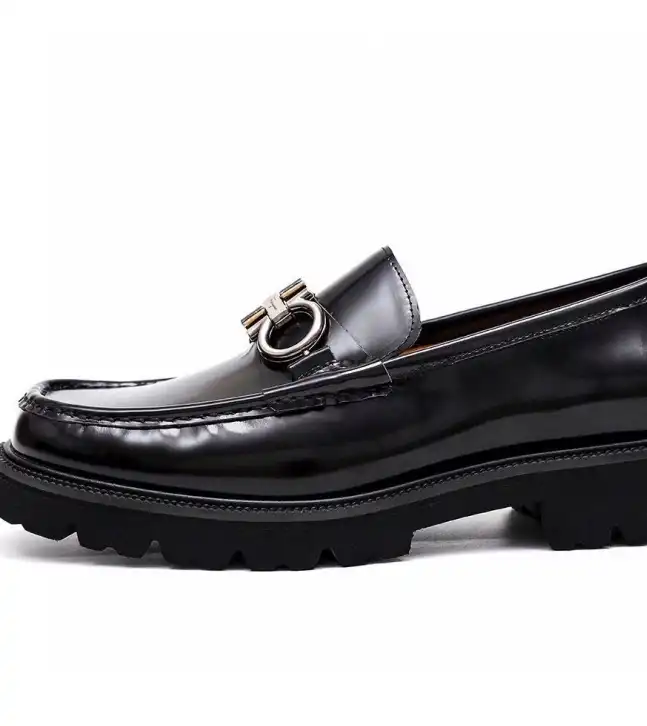 hype Ferragamo Leather Shoes