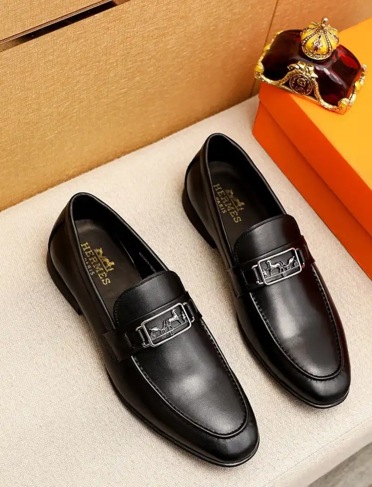 hype Hermes Leather Shoes