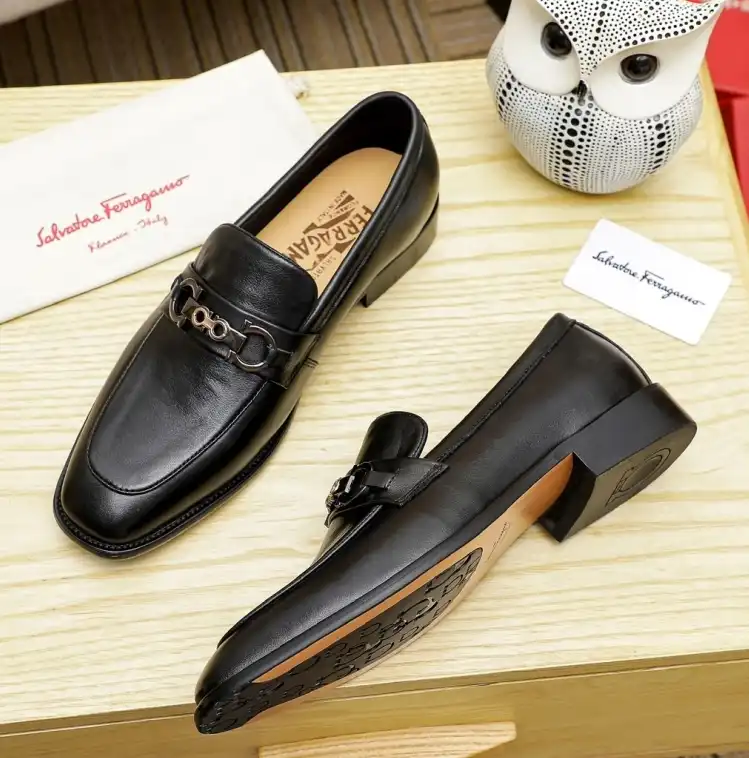 hype Ferragamo Leather Shoes