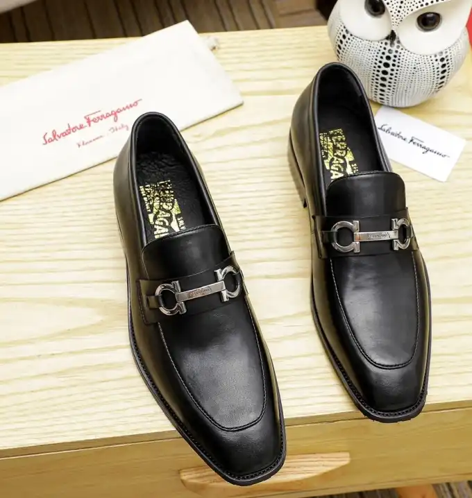 hype Ferragamo Leather Shoes