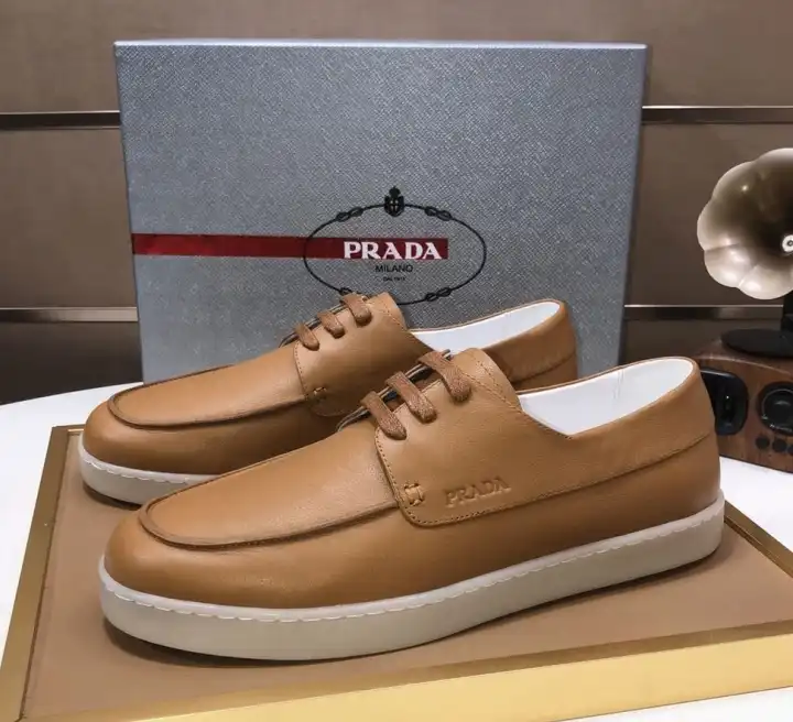 hype Prada Leather Shoes