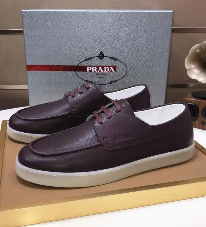 hype Prada Leather Shoes