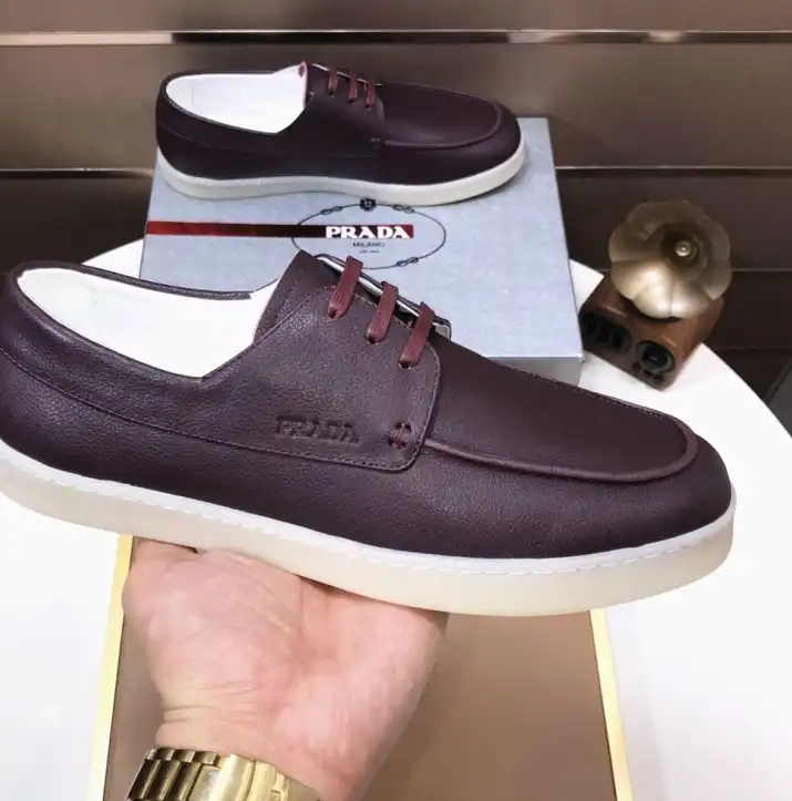 hype Prada Leather Shoes