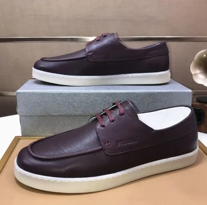 hype Prada Leather Shoes