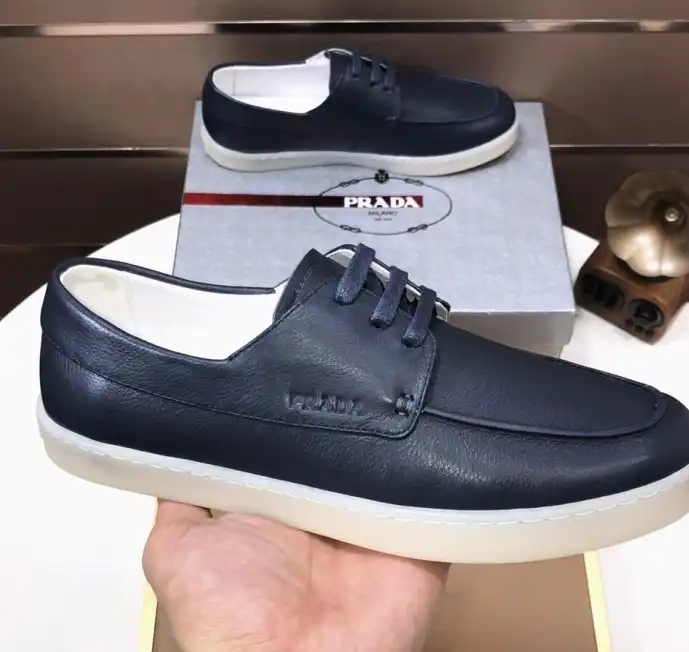 hype Prada Leather Shoes