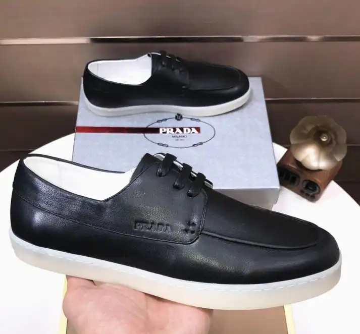 hype Prada Leather Shoes