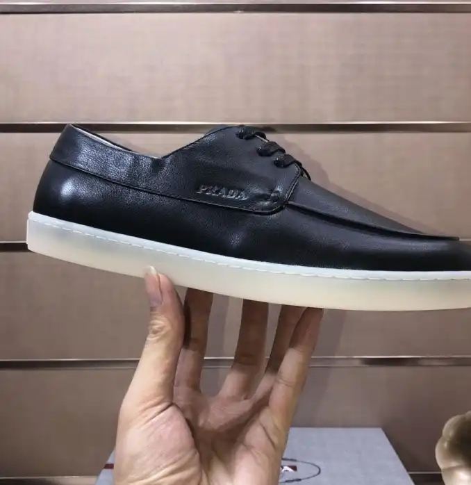 hype Prada Leather Shoes