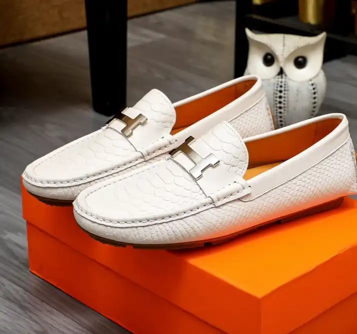 hype Hermes Leather Shoes