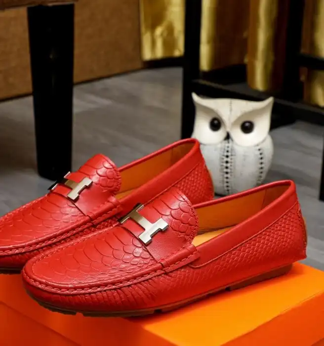 hype Hermes Leather Shoes