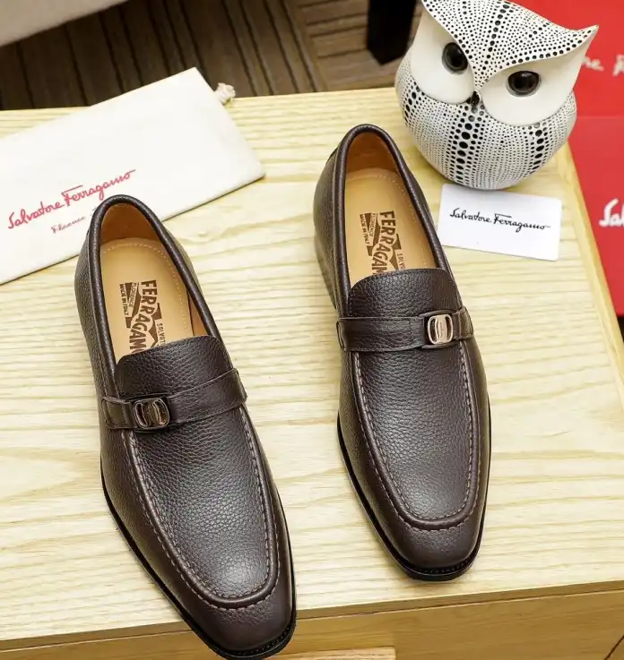 hype Ferragamo Leather Shoes