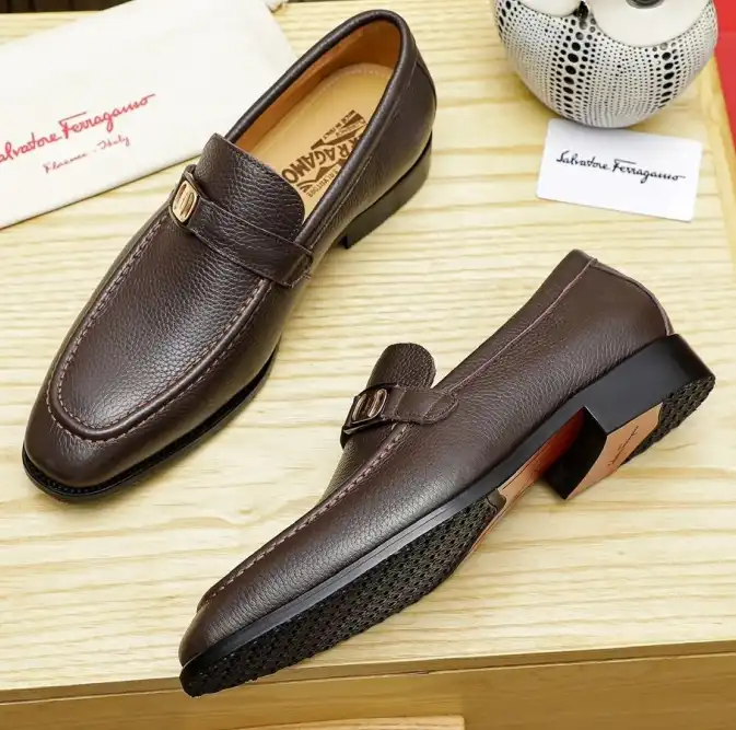 hype Ferragamo Leather Shoes