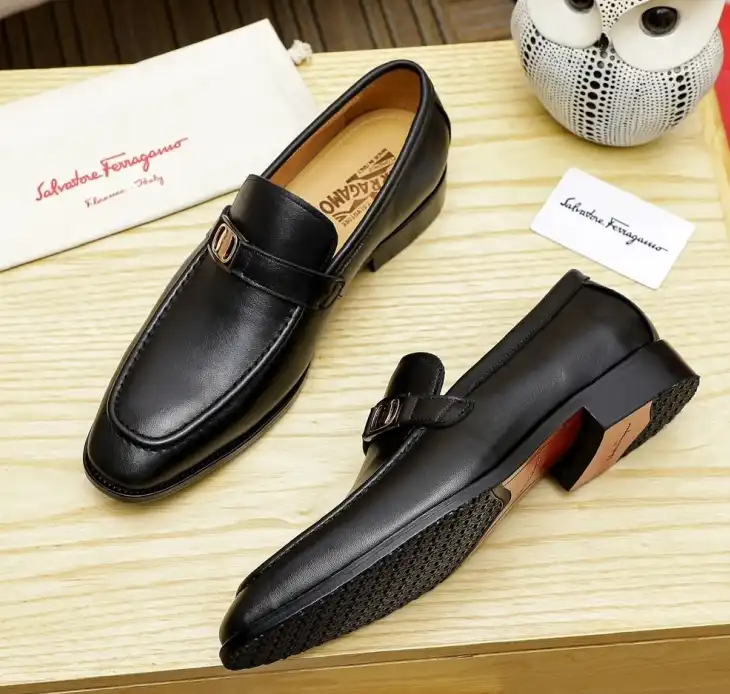 hype Ferragamo Leather Shoes