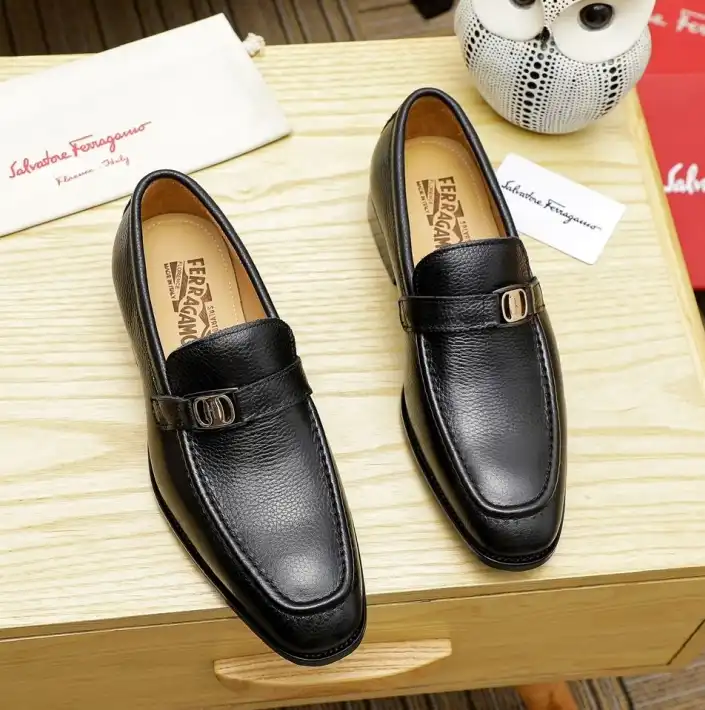 hype Ferragamo Leather Shoes