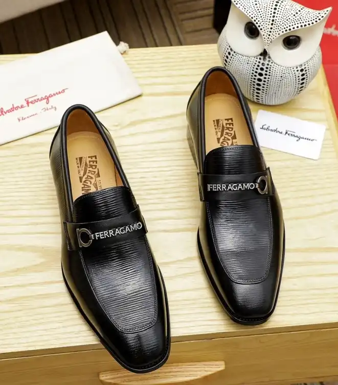 hype Ferragamo Leather Shoes