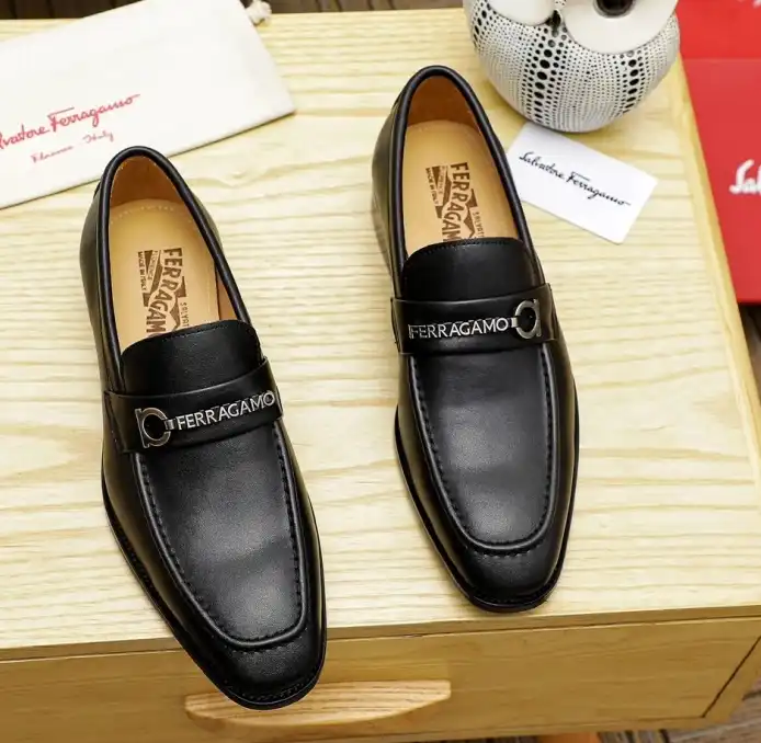 hype Ferragamo Leather Shoes