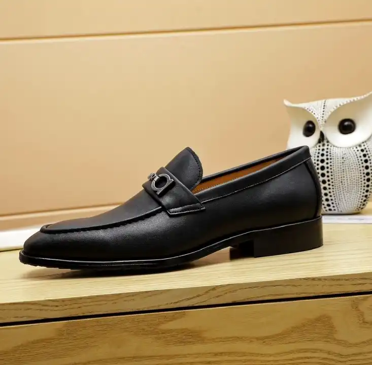 hype Ferragamo Leather Shoes