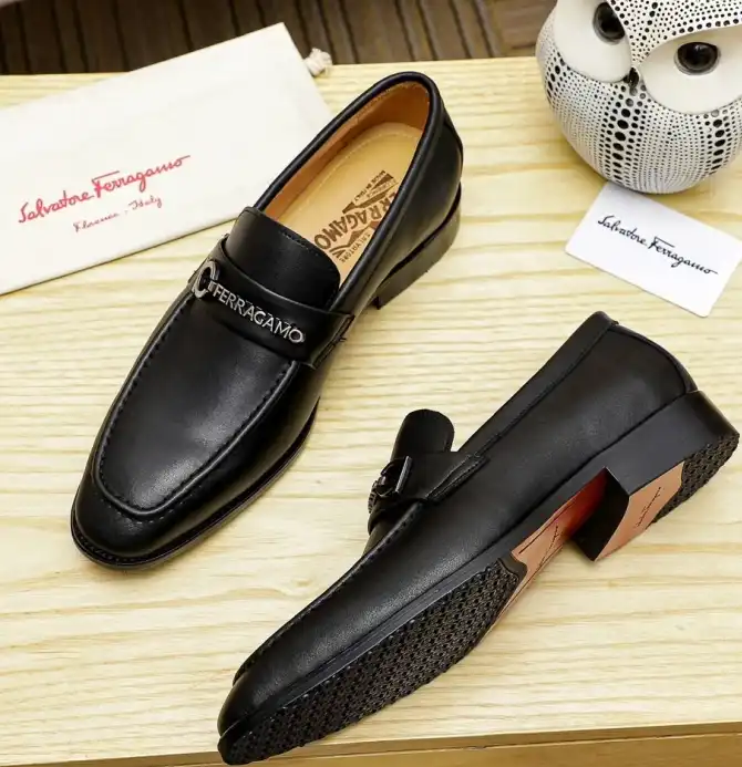 hype Ferragamo Leather Shoes