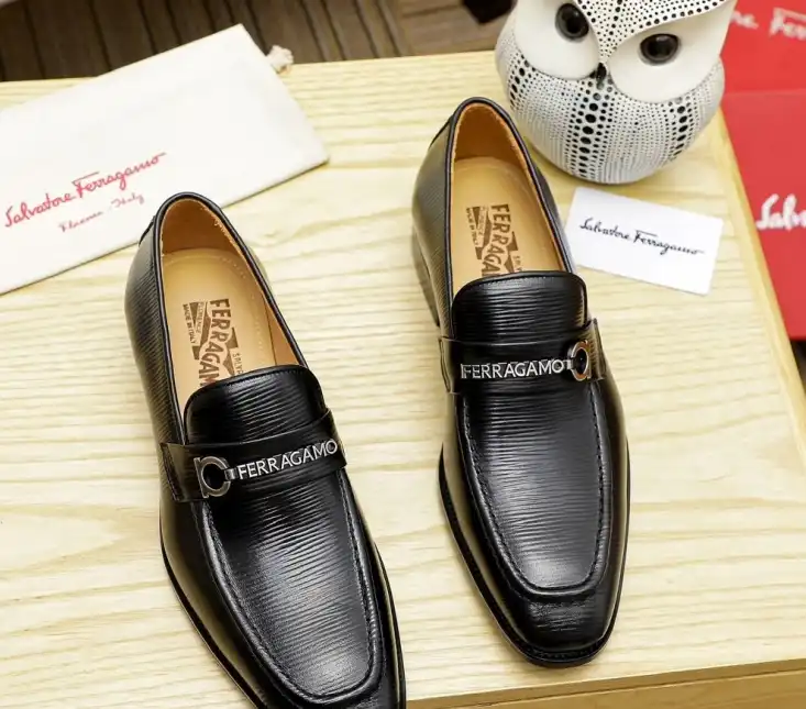 hype Ferragamo Leather Shoes