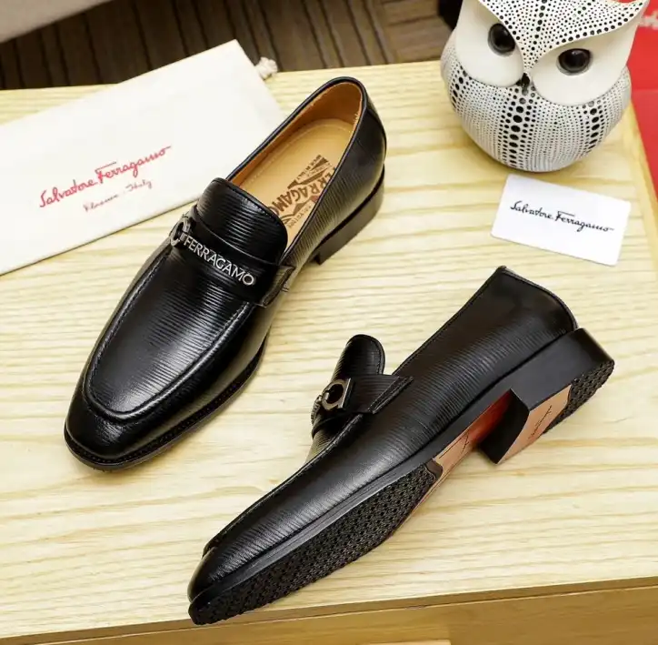 hype Ferragamo Leather Shoes