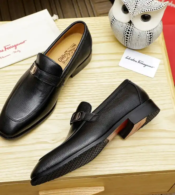 hype Ferragamo Leather Shoes