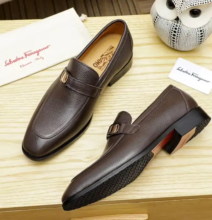 hype Ferragamo Leather Shoes