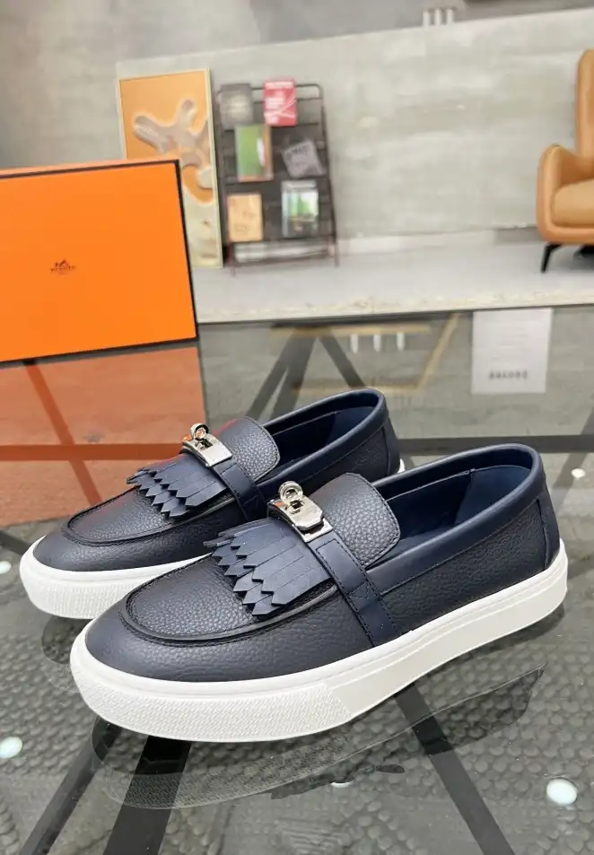 hype Hermes Leather Shoes