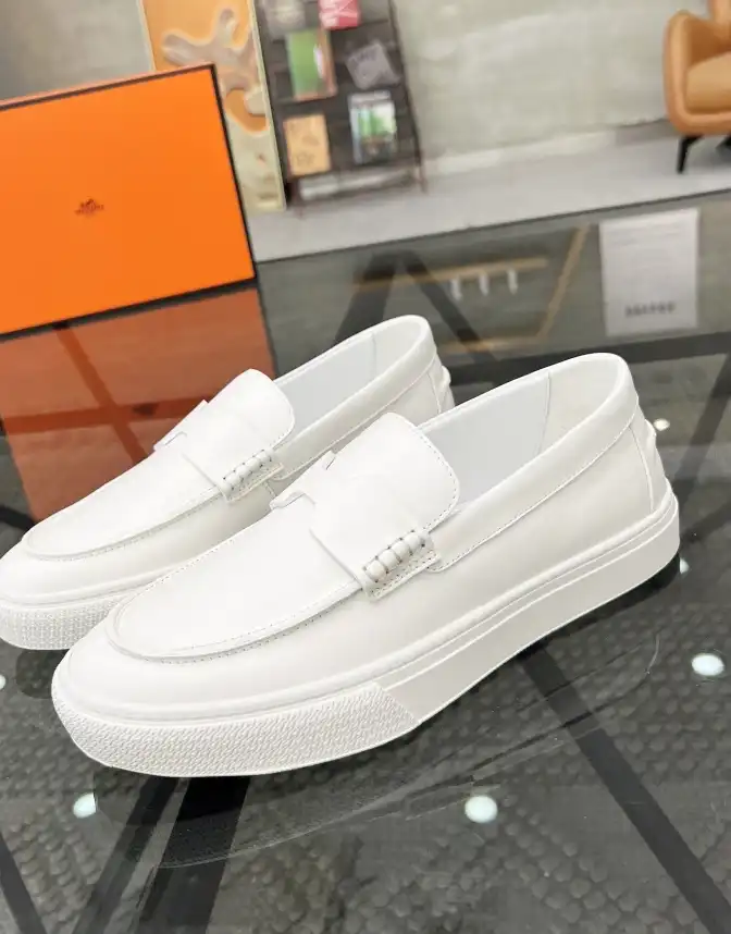 hype Hermes Leather Shoes