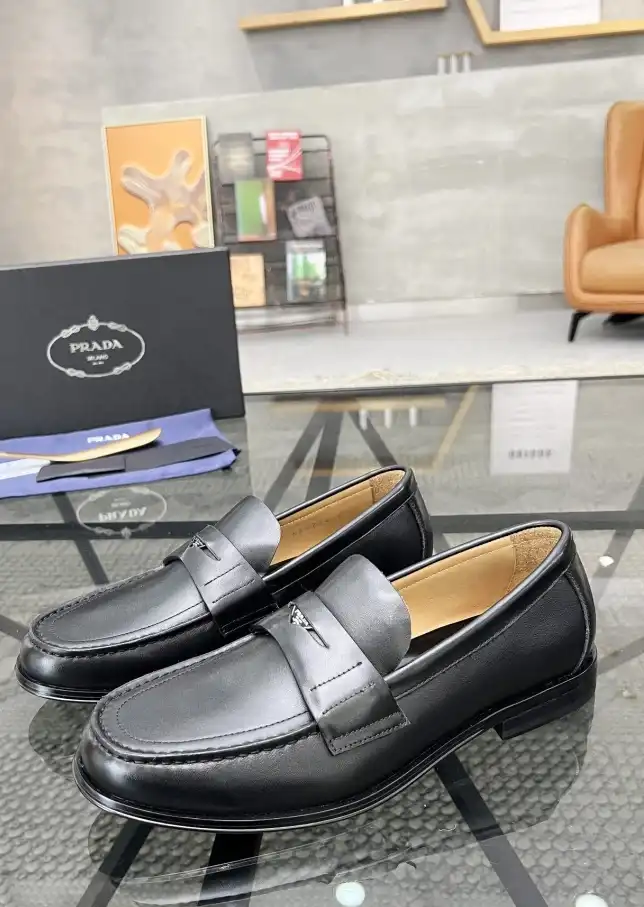 hype Prada Leather Shoes