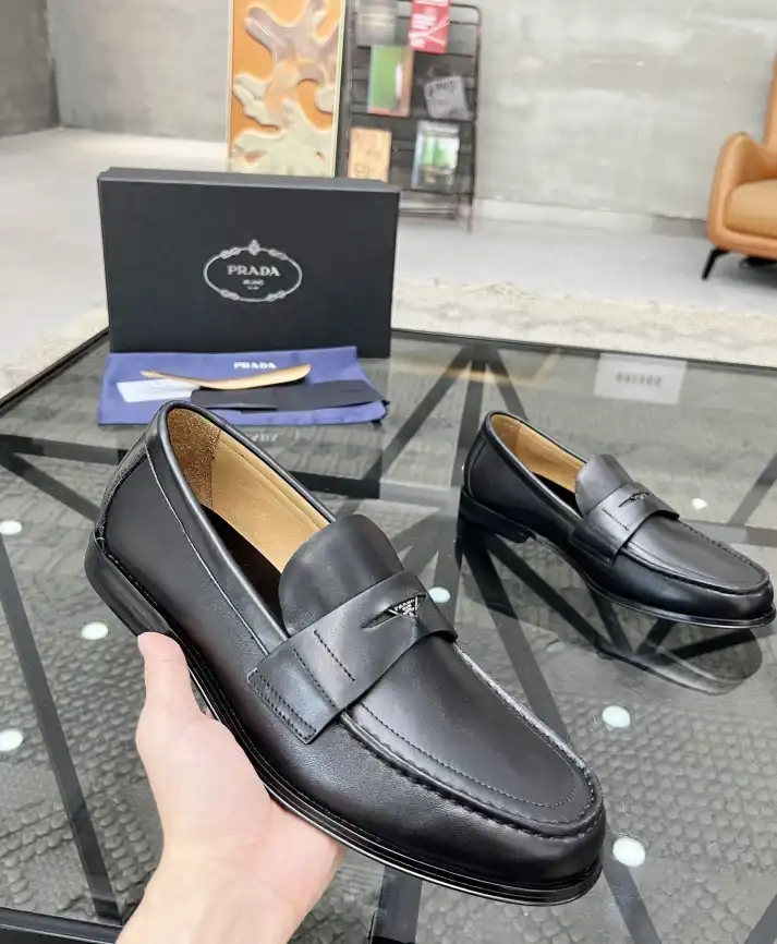 hype Prada Leather Shoes