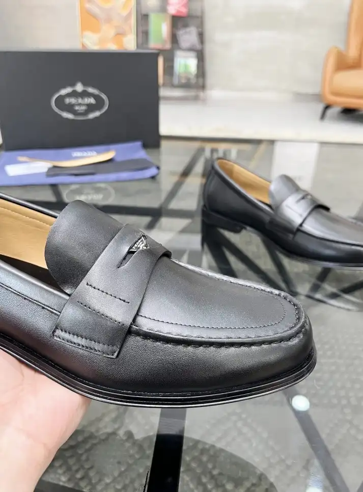 hype Prada Leather Shoes