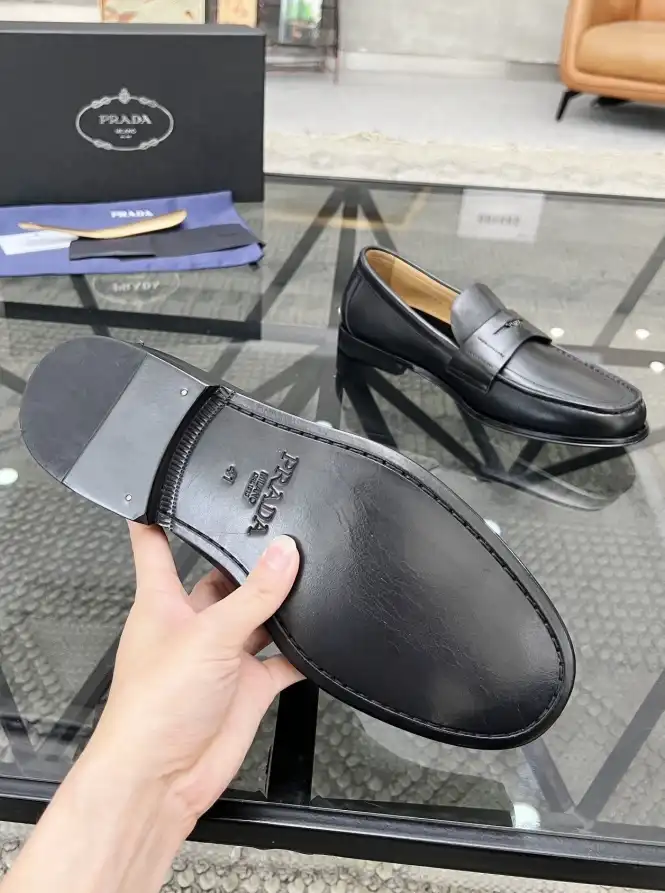 hype Prada Leather Shoes