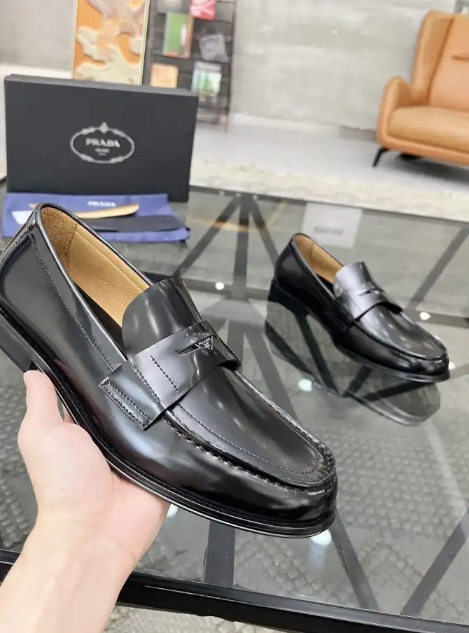 hype Prada Leather Shoes