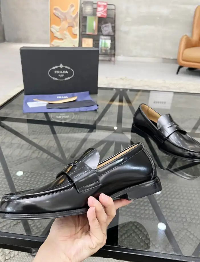 hype Prada Leather Shoes