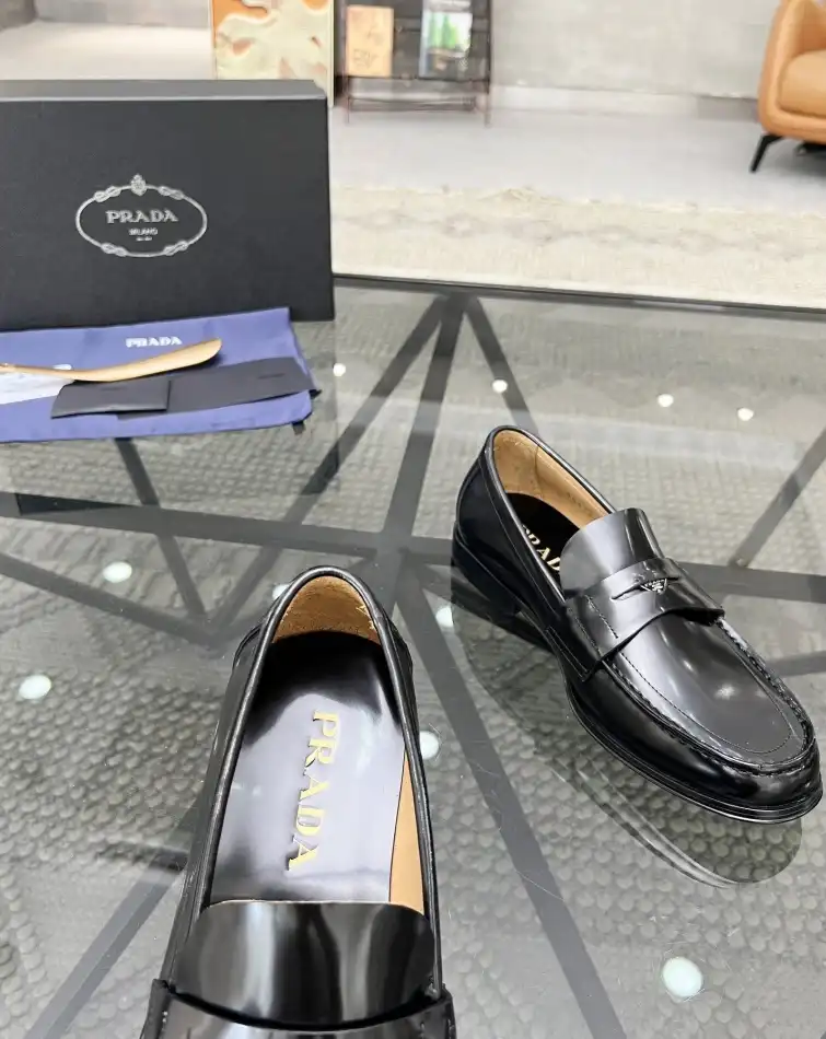 hype Prada Leather Shoes