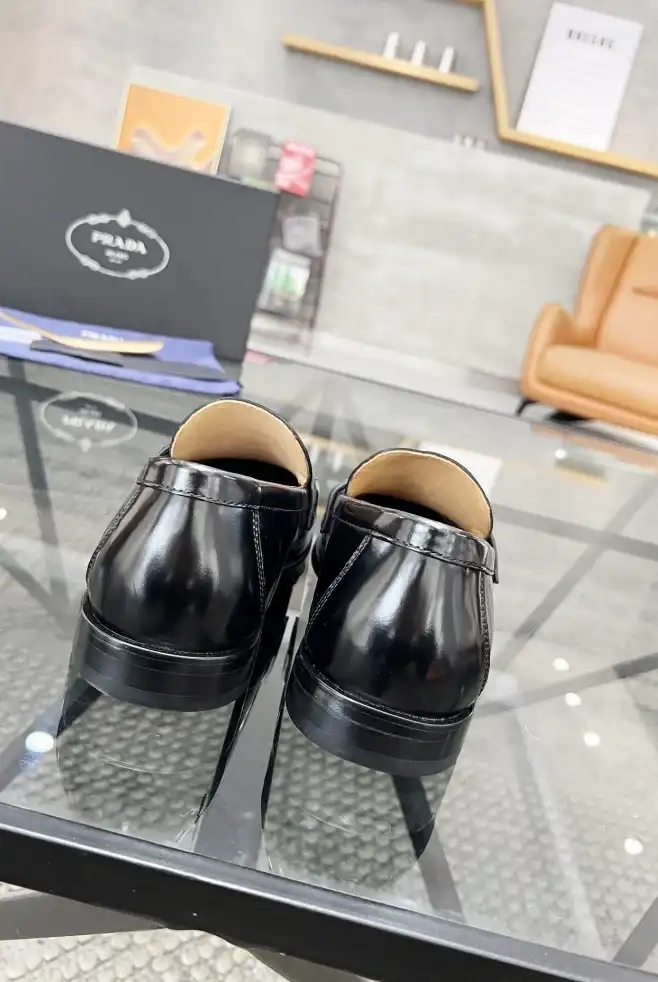 hype Prada Leather Shoes