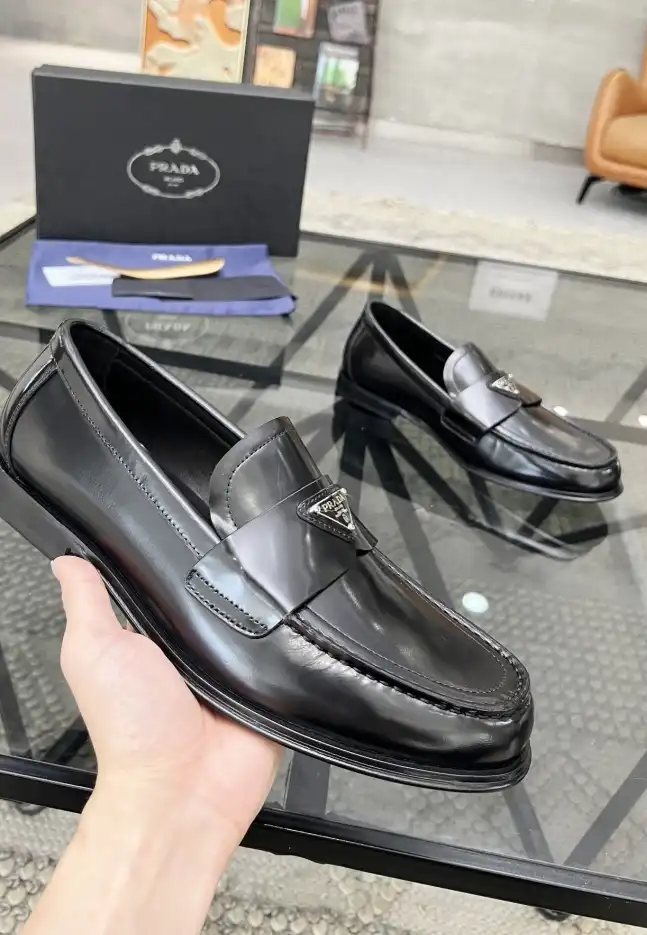 hype Prada Leather Shoes