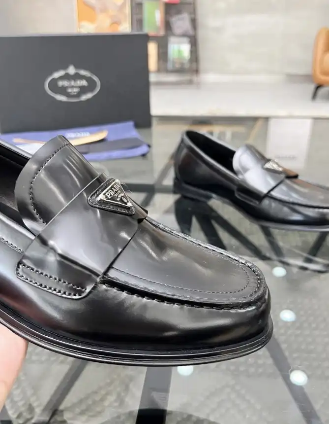 hype Prada Leather Shoes