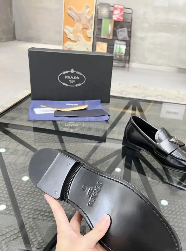 hype Prada Leather Shoes