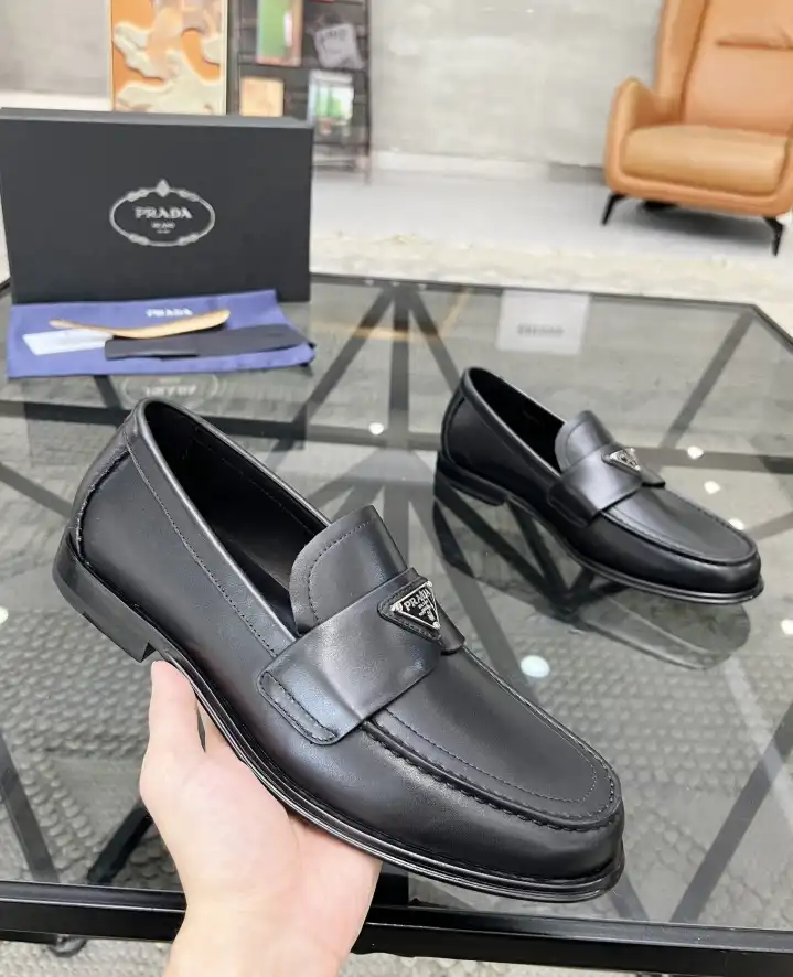 hype Prada Leather Shoes