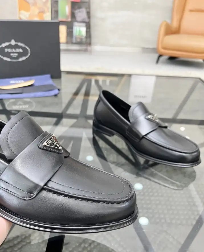 hype Prada Leather Shoes