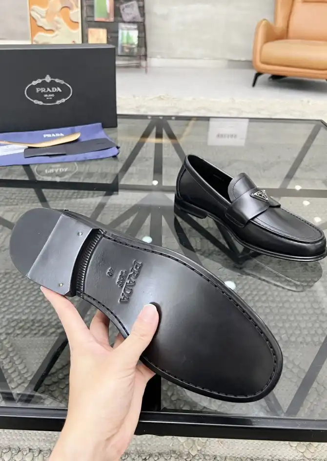 hype Prada Leather Shoes