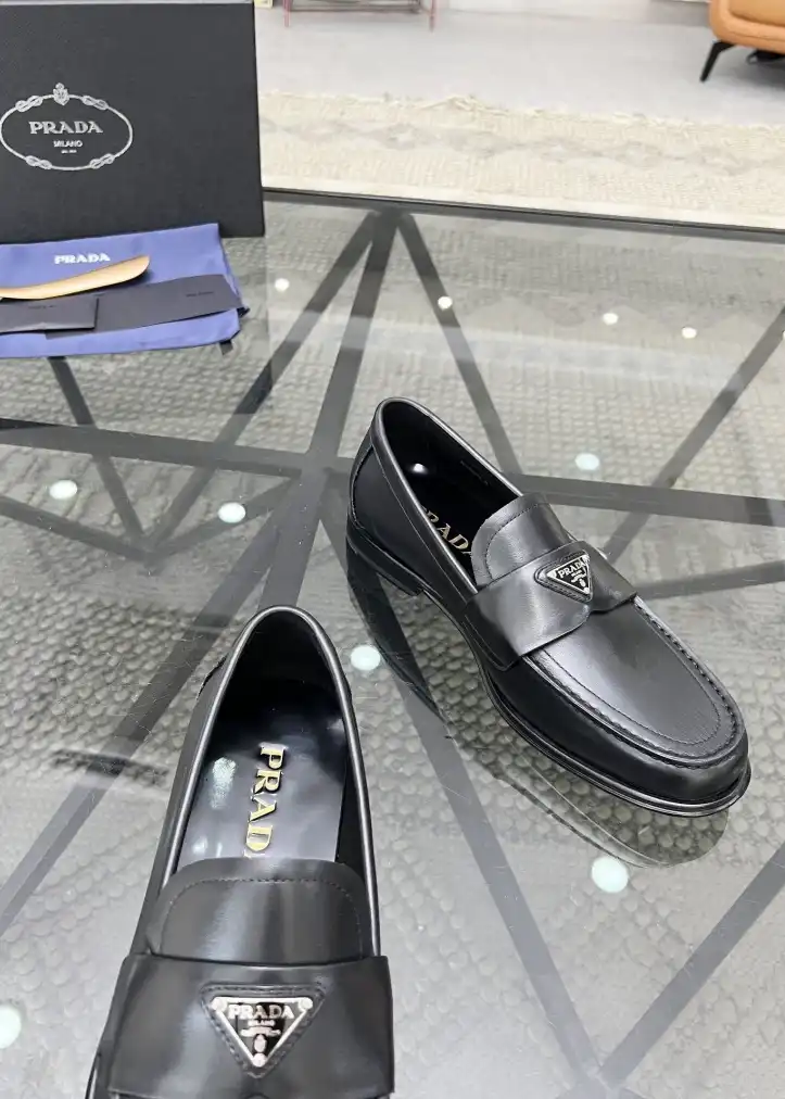 hype Prada Leather Shoes