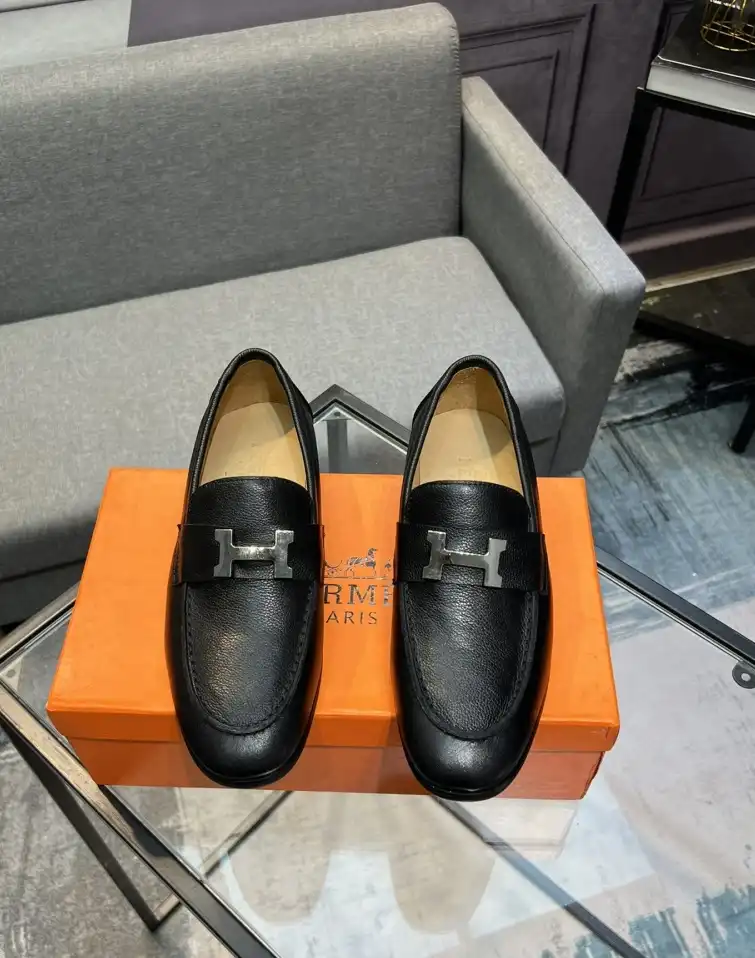 hype Hermes Leather Shoes