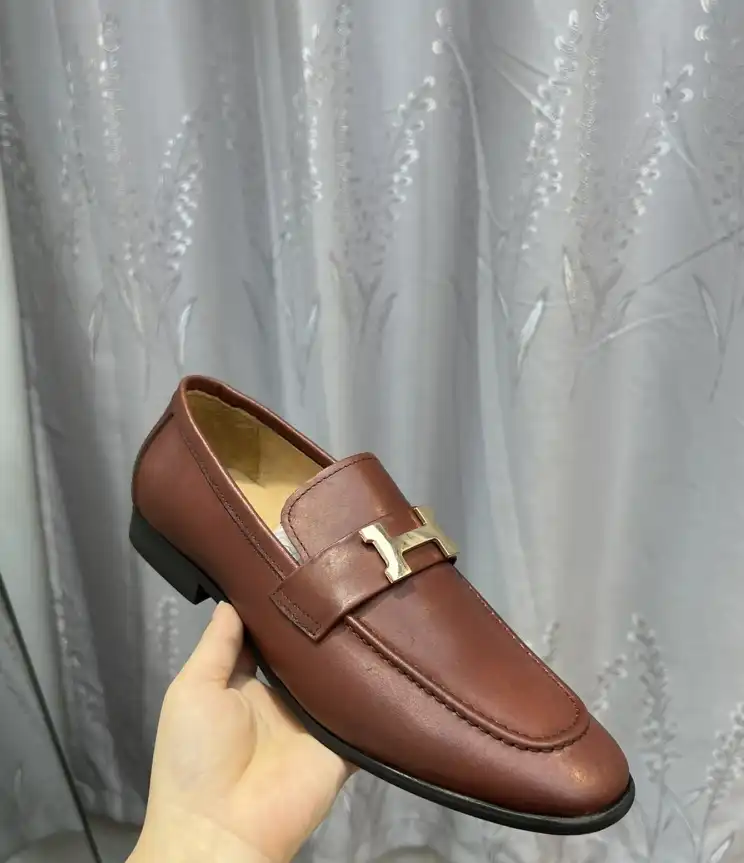 hype Hermes Leather Shoes