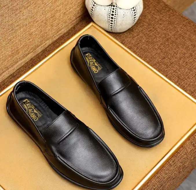 hype Ferragamo Leather Shoes