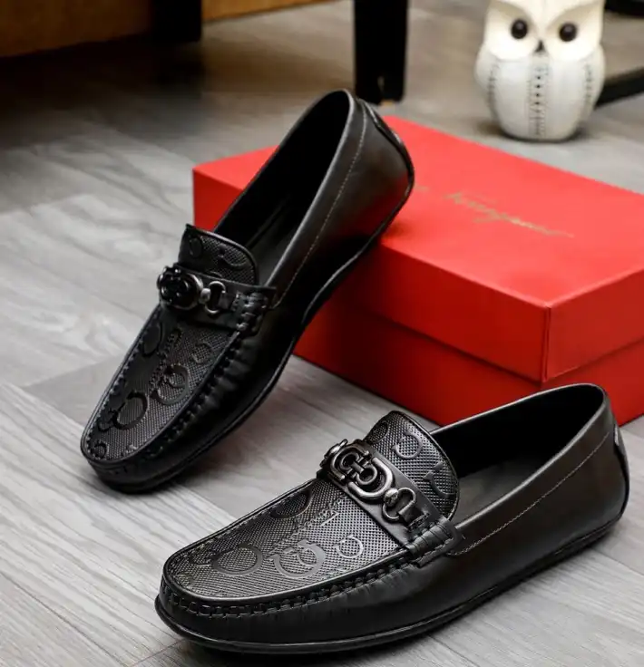 hype Ferragamo Leather Shoes