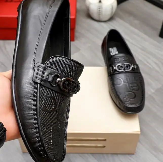 hype Ferragamo Leather Shoes